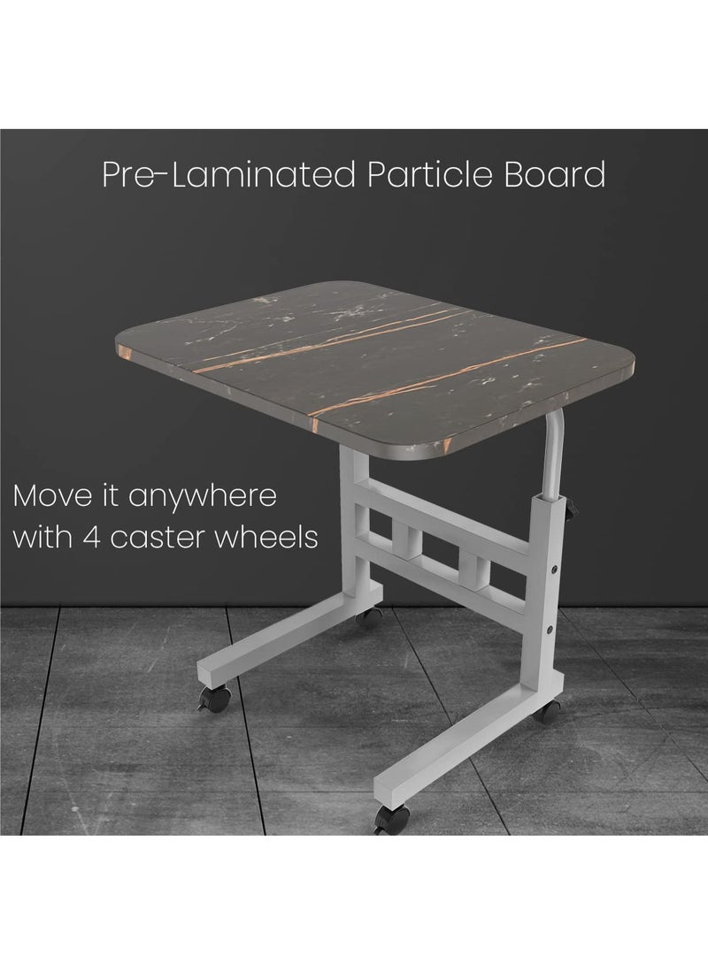 بورترونيكس Portronics My Buddy D Wood Multipurpose Movable & Adjustable Table for Computer & Laptop(Black) 40D x 60W x 80H Centimeters - Image 5